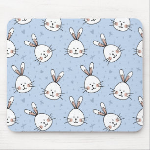 Adorable Bunny Rabbit Pattern Mouse Mat
