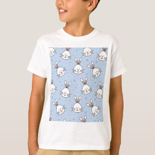 Adorable Bunny Rabbit Pattern T-Shirt