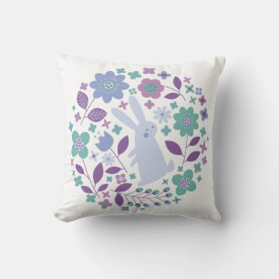 Adorable Bunny Throw Pillow