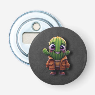 Adorable Cactus Character Bottle Opener