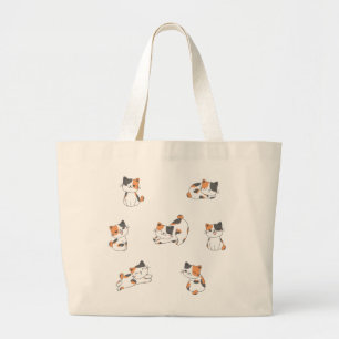 Adorable Calico Cat Tote Bag