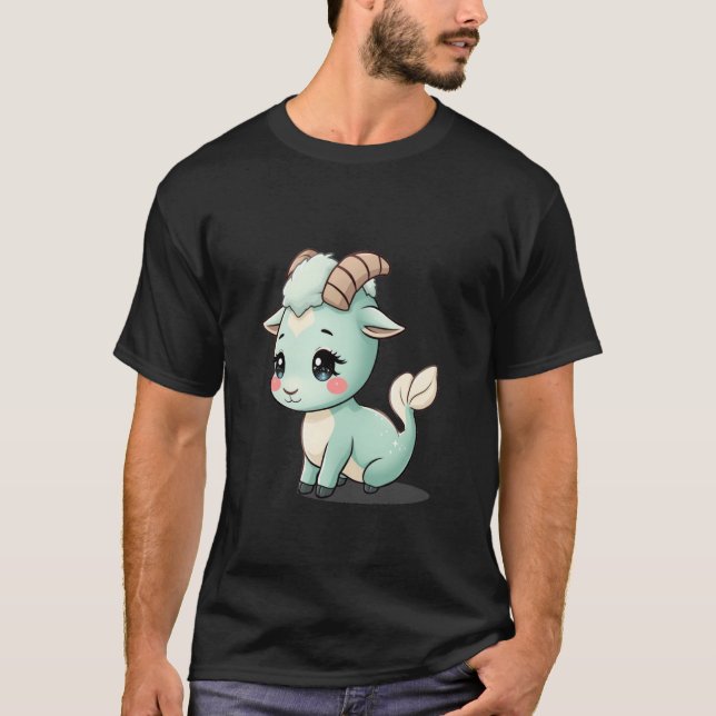 Adorable Capricorn Zodiac Creature u2013 Cute Myth T-Shirt (Front)