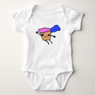 Adorable Captain Cupcake Superhero Cute Kids Gift Baby Bodysuit