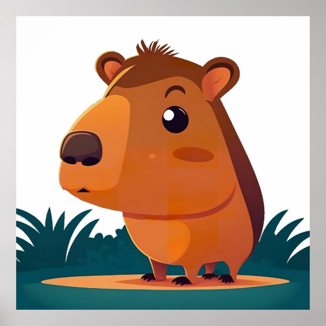 Adorable capybara  poster (Front)