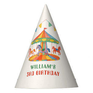 Adorable Carousel Birthday Party Hat