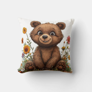 Adorable Cartoon Bear Cushion