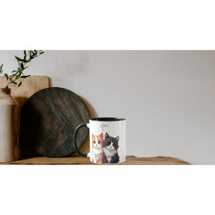 Adorable Cartoon Cats Coffee Mug 