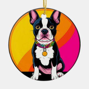 Adorable Cartoon Dog Ceramic Tree Decoration