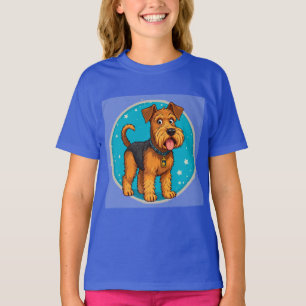 Adorable Cartoon Dog Illustration T-Shirt