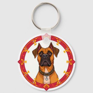 Adorable Cartoon Dog Key Ring