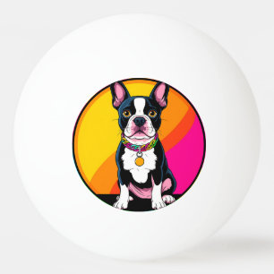 Adorable Cartoon Dog Ping Pong Ball