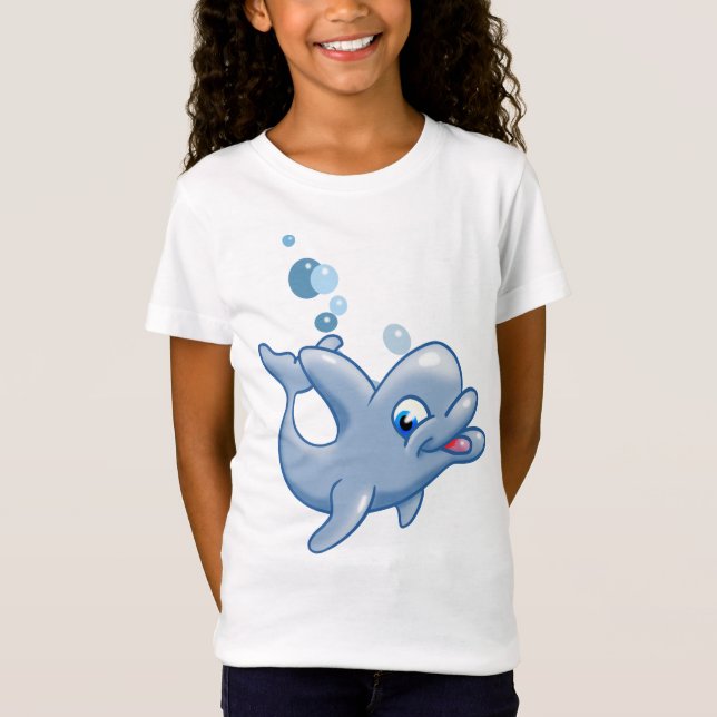 Adorable cartoon dolphin T-Shirt (Front)