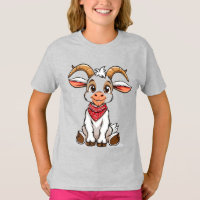 Adorable Cartoon Goat