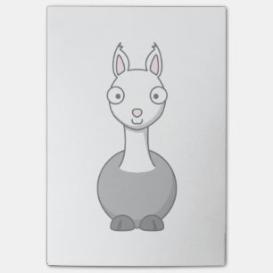 Adorable Cartoon Llama Post-it Notes