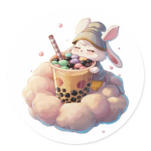 Adorable Cartoon Rabbit: Cozy, Kawaii Vibes