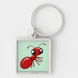 Adorable Cartoon Red Ant Custom Keychains