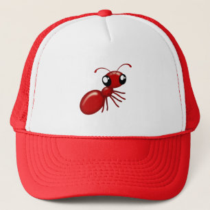 Adorable Cartoon Red Ant Unisex Caps