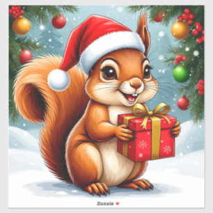 Adorable Cartoon Squirrel