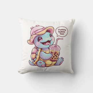 Adorable Cartoon Turtle: Cozy, Kawaii Vibes Cushion