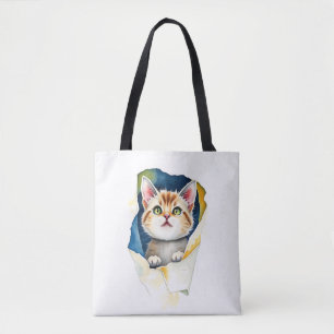 Adorable Cat: A Purr-fect Design of Cuteness 🐾✨ Tote Bag