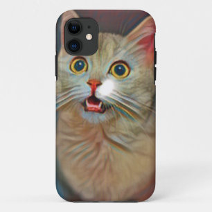 Adorable Cat Artwork iPhone 11 Case