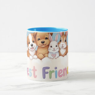 Adorable Cat Best Friends Forever Mug