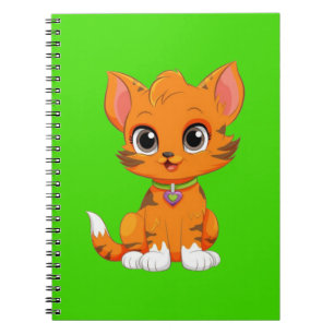 Adorable Cat Cartoon Notebook