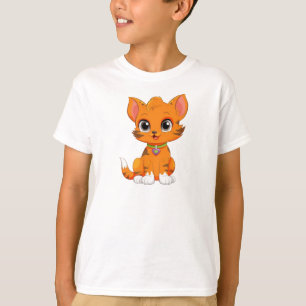 Adorable Cat Cartoon  T-Shirt