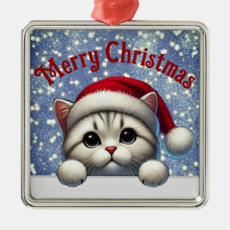 Adorable Cat Christmas Ornament Cute Kitty decor