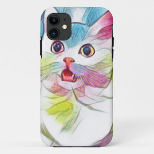 Adorable Cat Design iPhone 11 Case