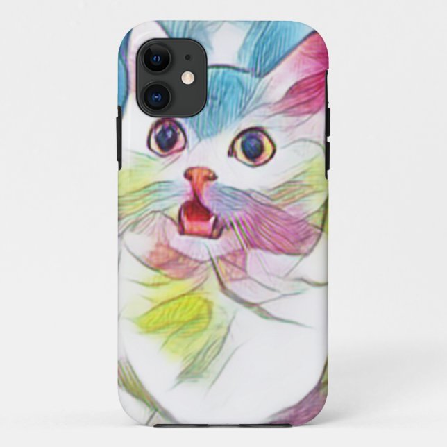Adorable Cat Design Case-Mate iPhone Case (Back)