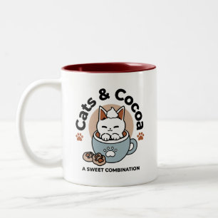 Adorable Cat in Mug Holiday Design - Cat & Cocoa