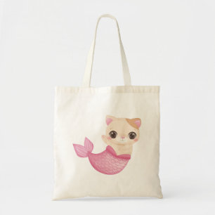 Adorable Cat Mermaid (1) Tote Bag