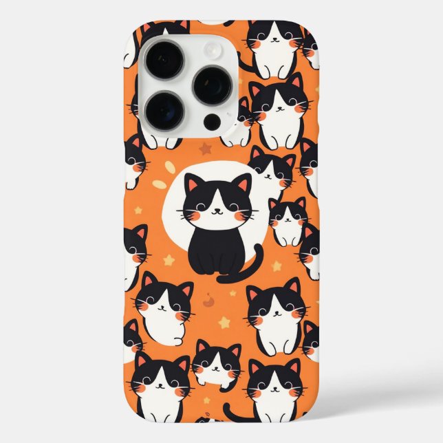 Adorable Cat Pattern Case-Mate iPhone Case (Back)
