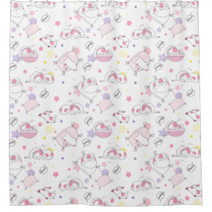 Adorable Cat Pattern Shower Curtain