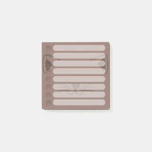 Adorable Cat Personalised Post-it Notes