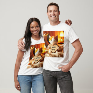 Adorable Cat Plush with Heartfelt Message T-Shirt