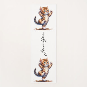 Adorable Cat Yoga Mat