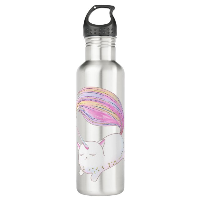 Adorable Caticorn 710 Ml Water Bottle (Front)