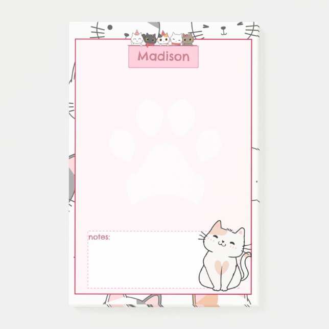 Adorable Cats  Post-it Notes (Front)