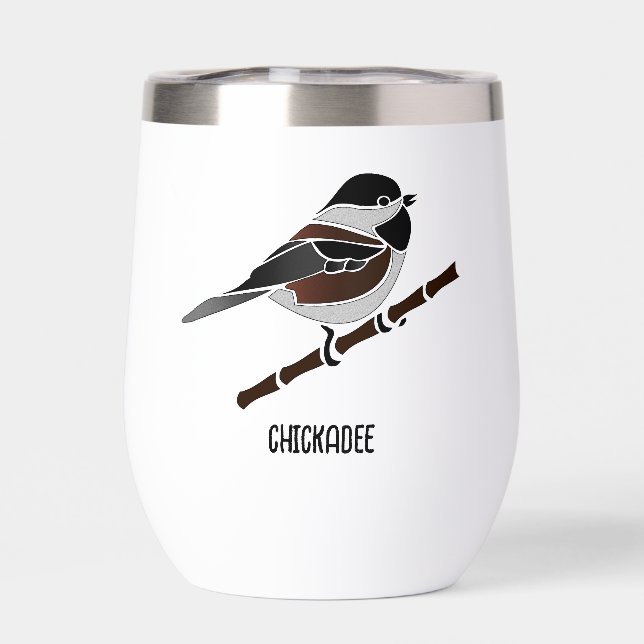 Adorable Chestnut Backed Chickadee Bird (Back)