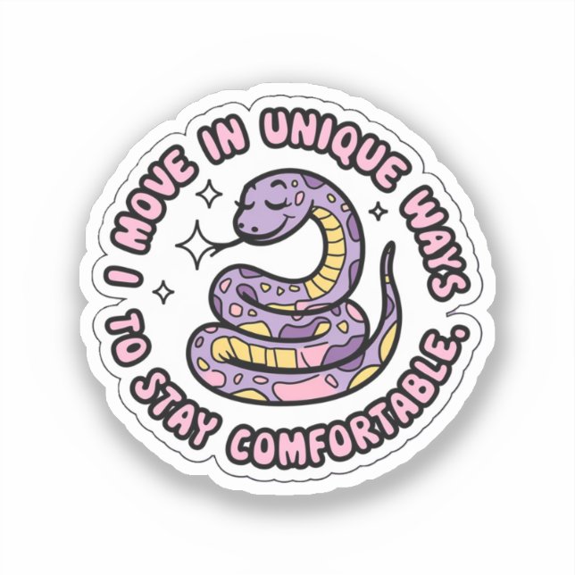 Adorable Chibi Snake – Cute & Positive Self-Care (Front)