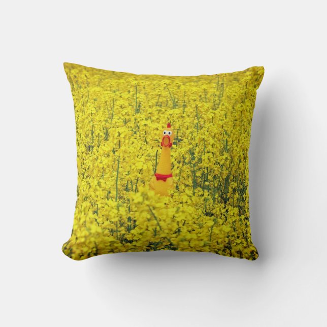 Adorable Chicken Yellow Pillow! Cushion (Front)