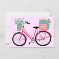 Adorable Christmas Bicycle Holiday Xmas Gifts Pink