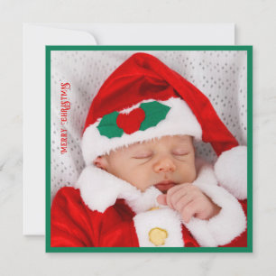 Adorable Christmas Card Baby's First Christmas 