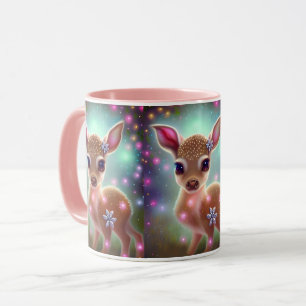 Adorable Christmas Fawn Mug