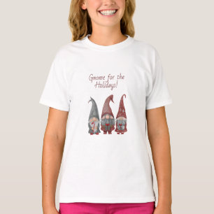 Adorable Christmas Gnomes with Holiday Cheer  T-Shirt