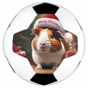 Adorable Christmas Guinea Pig, Football