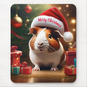 Adorable Christmas Guinea Pig,  Mouse Mat