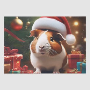 Adorable Christmas Guinea Pig, Tissue Paper